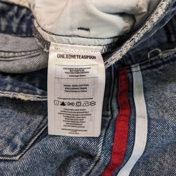 One by Oneteaspoon High Waist Awesome Baggies Jeans Women's 26 Relaxed Fit - Picture 5 of 8